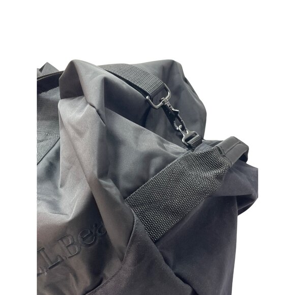 L.L. Bean Black Nylon XXL Duffel Bag W/Adjustable Strap 135L 34"x17"X15" C44 - Picture 10 of 12